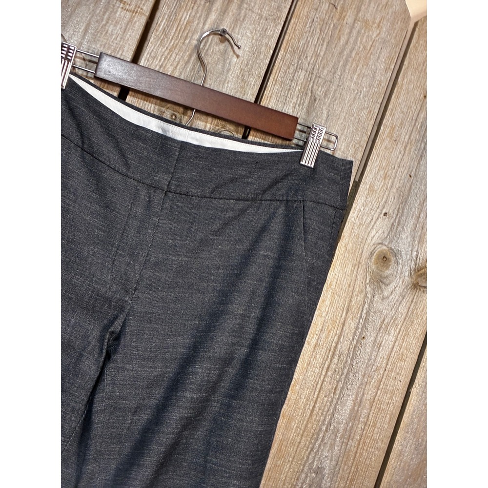 Ann Taylor LOFT Marisa Fit Gray Textured Straight Leg Dress Pants 4 359117